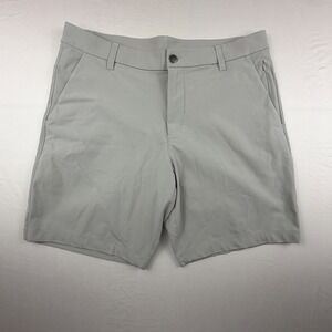 Lululemon Commission Shorts Classic Fit Mens 34 Grey 9 Inch Inseam Golf Casual